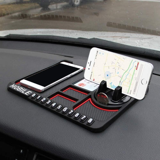 HSR Universal Car Dashboard Phone Holder – Anti-Slip Silicone Pad for GPS & Mobile Devices