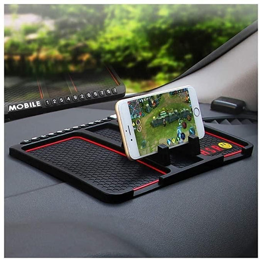 HSR Universal Car Dashboard Phone Holder – Anti-Slip Silicone Pad for GPS & Mobile Devices