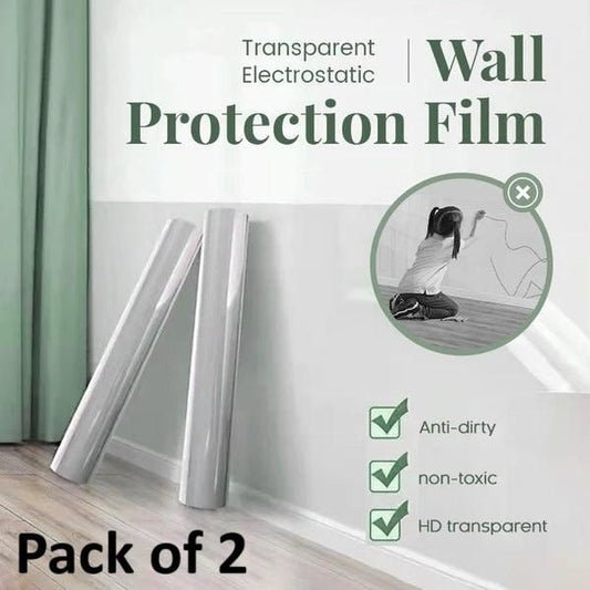 🧱 Self-Adhesive Transparent Electrostatic Wall Protection Film – Buy 1 Get 1 FREE